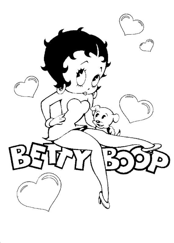 Story of a scandalous girl Betty Boop 20 Betty Boop coloring pages